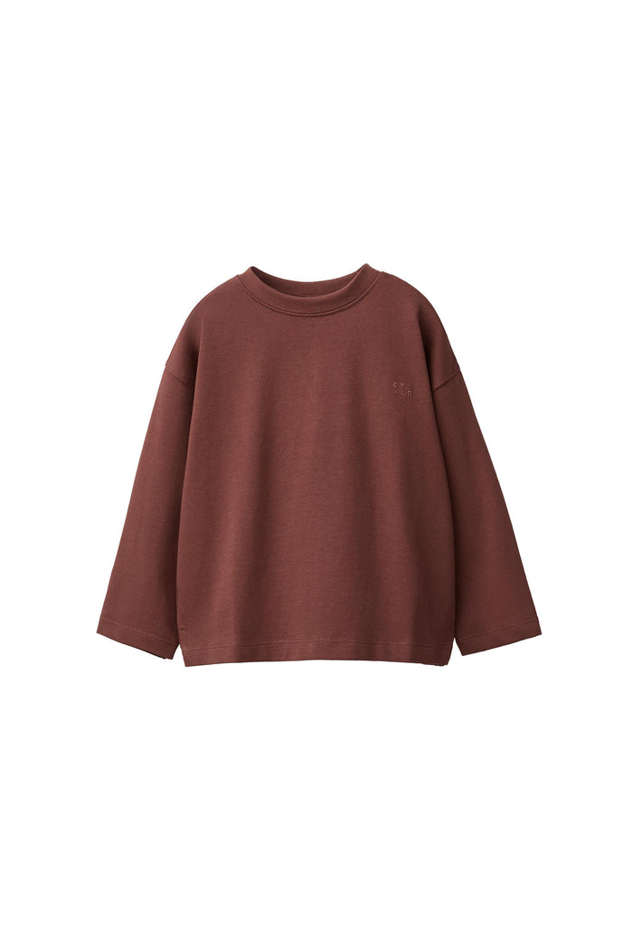 Embroidered Heavyweight T-shirt – Light burgundy