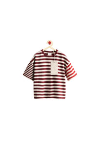 Zara Timeless — Striped T-shirt – White / Red