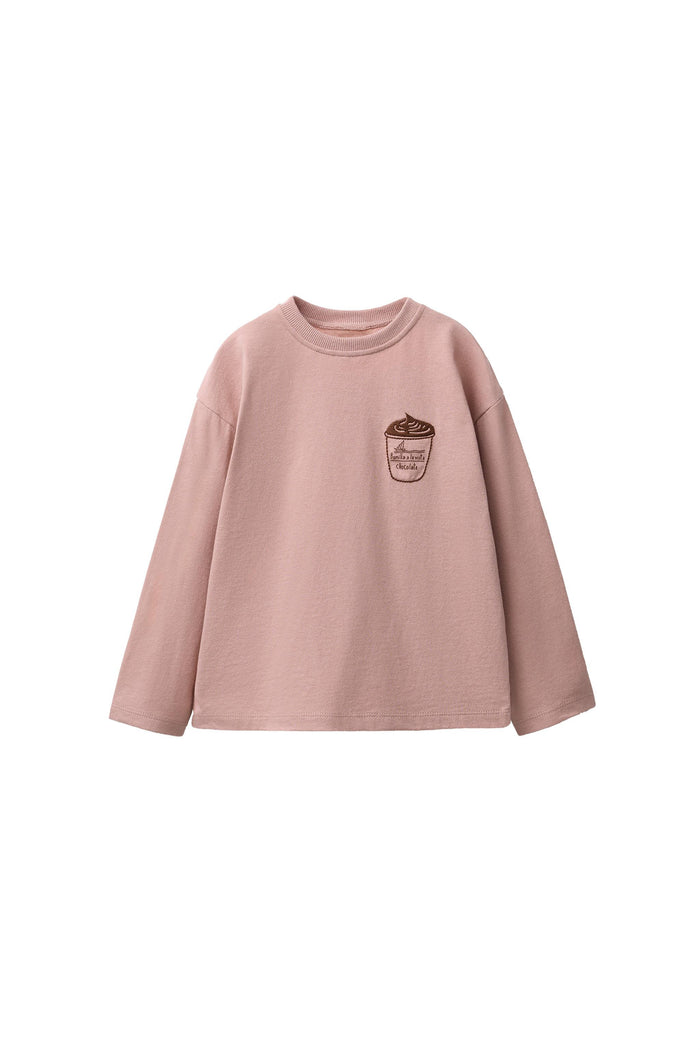 Bonilla a la Vista Embroidered T-shirt – Beige-pink
