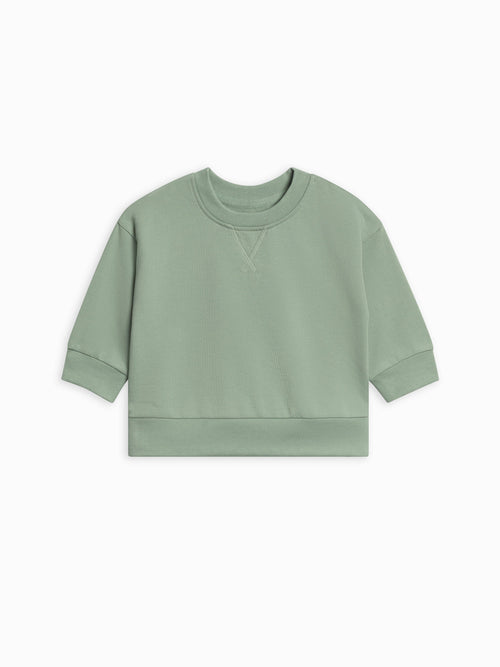 French Terry Relaxed Pullover Sweatshirt — Honey & Stitch baby & toddler clothing