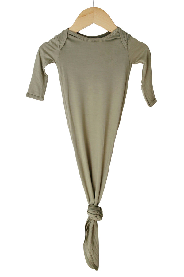 Dried thyme bamboo knotted baby gown