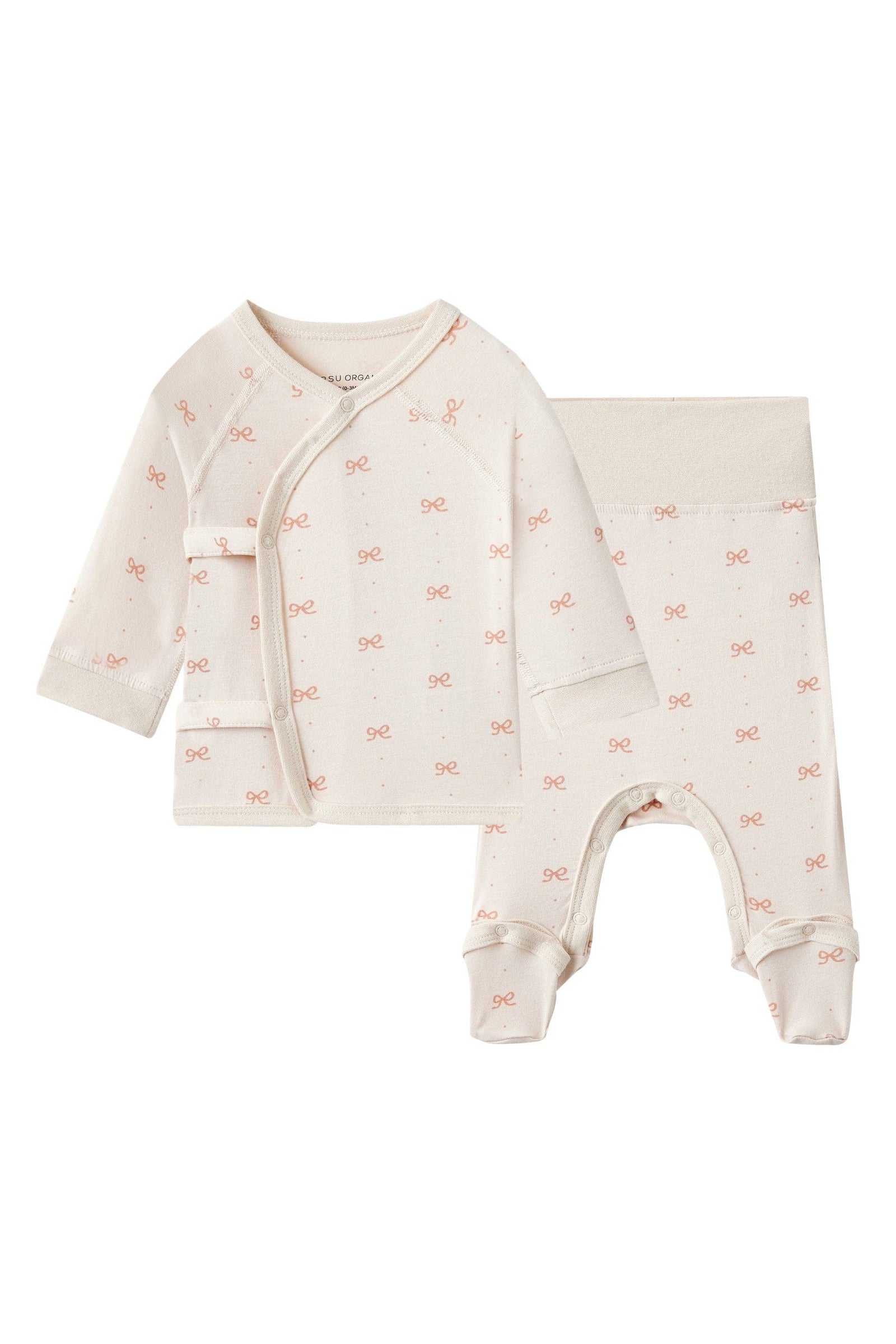Infant Organic Bamboo Kimono Set — Bowties — Honey & Stitch baby & toddler clothing
