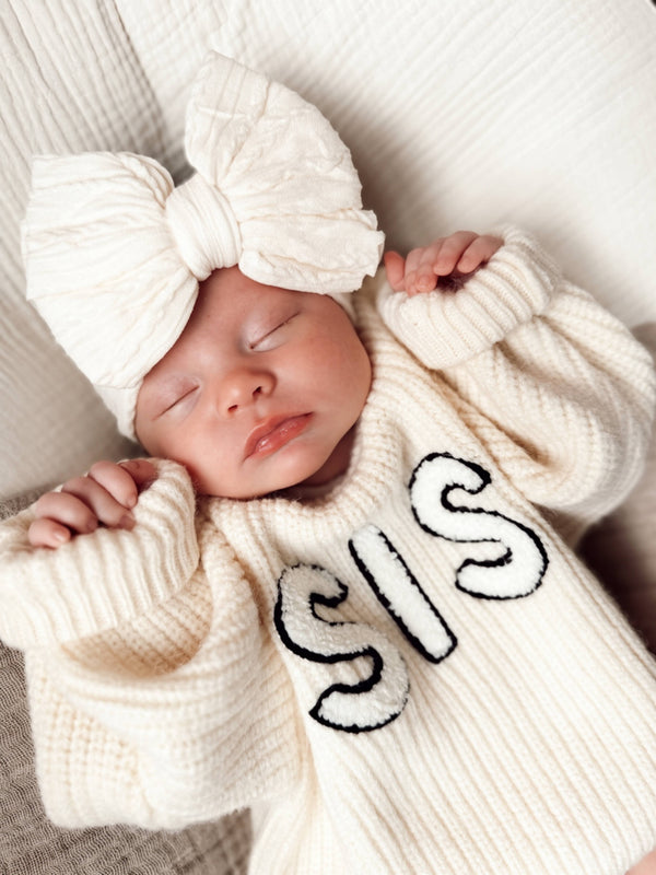 Ivory Knit Baby Sweater