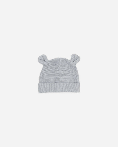 Baby Bear Beanie Heathered Dusty Blue