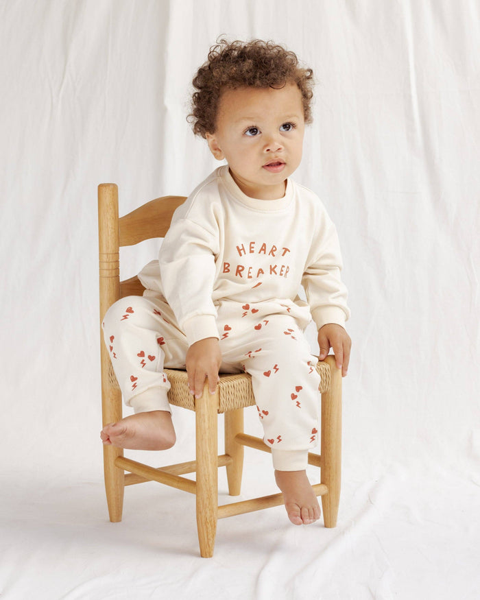 Soft Knit Baby Sweatpants – Electric Heart, Organic Cotton