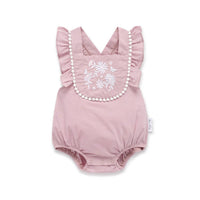 Daisy Embroidered Bubble Romper