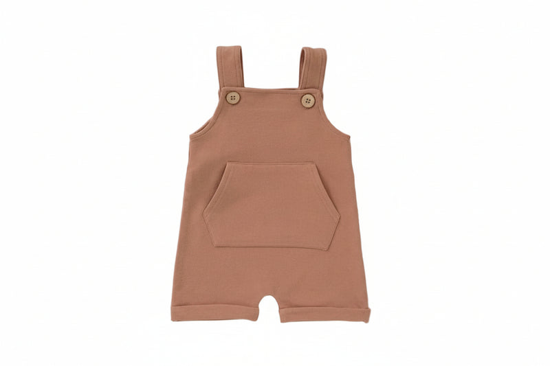 French Terry Overalls - Rust Brown