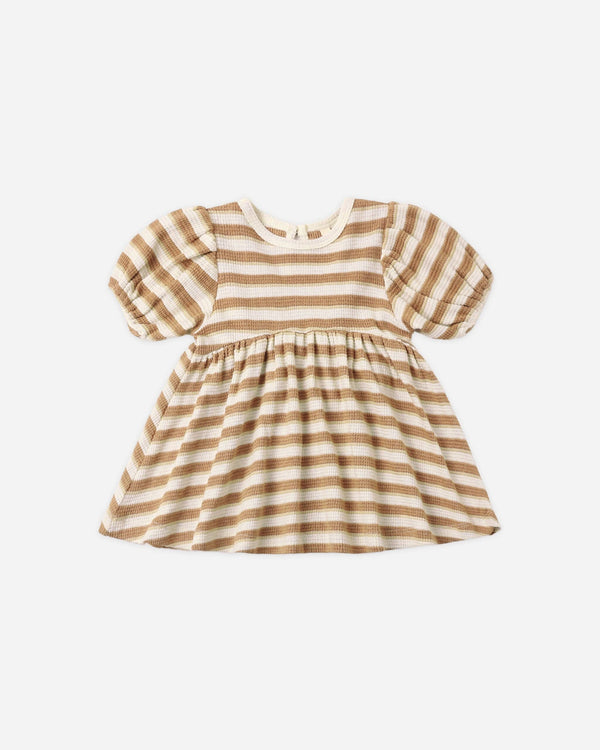Spice stripe waffle baby dress (vendor placeholder photo)