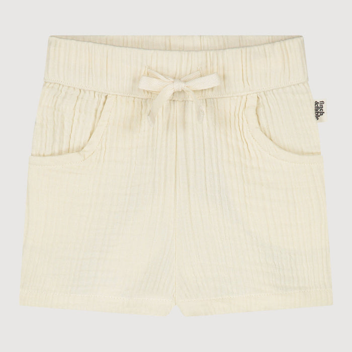 Taro organic cotton muslin baby shorts