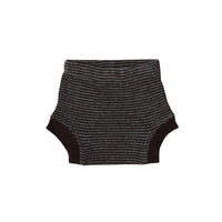 OEKO-TEX certified Wool Rib Bloomers — Storm Stripe