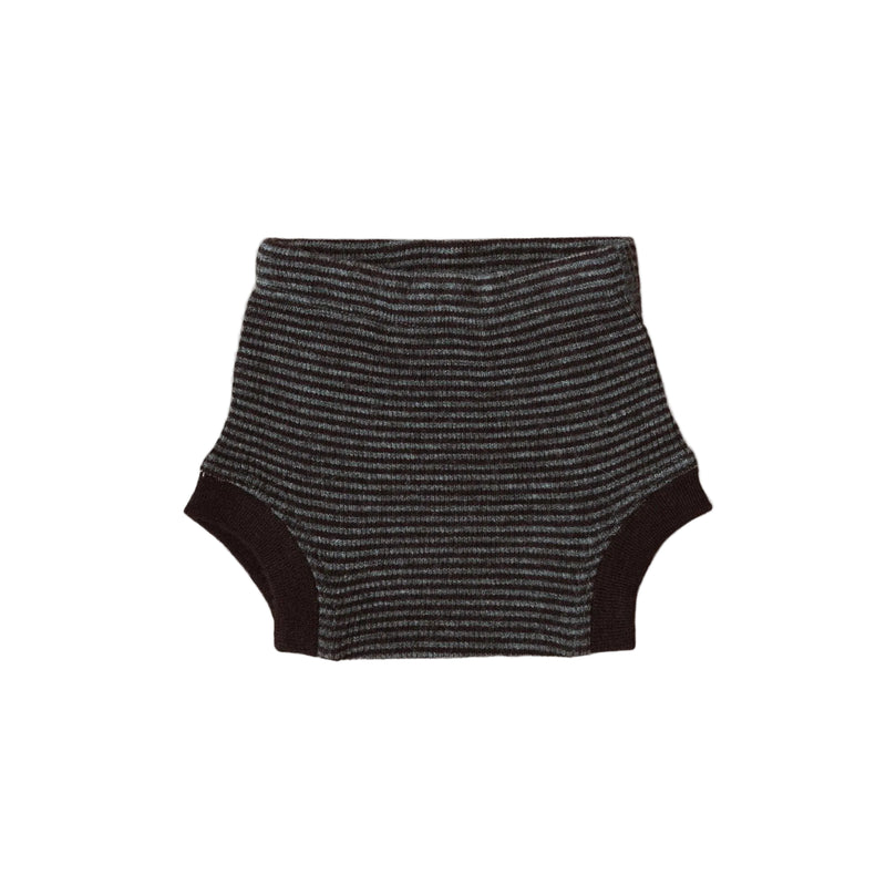 OEKO-TEX certified Wool Rib Bloomers — Storm Stripe