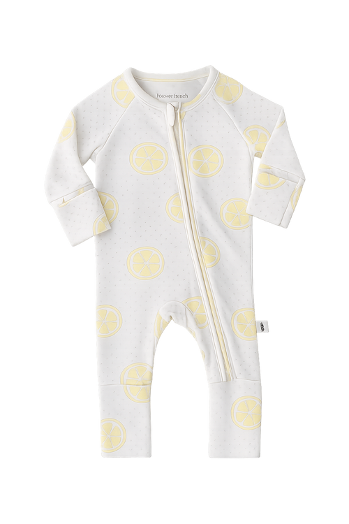 Bamboo Zip Pajamas | Lemon Drop