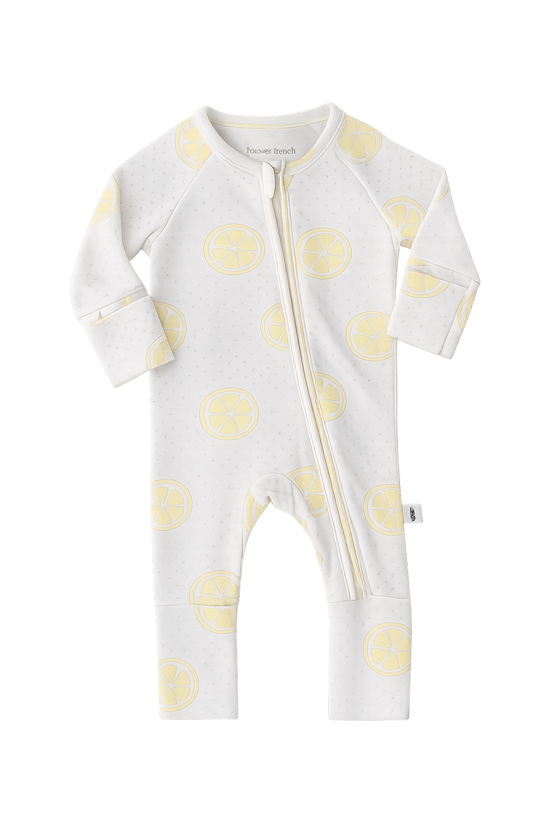 Bamboo Zip Pajamas | Lemon Drop