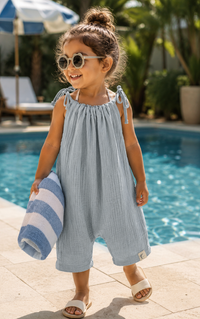 Cotton Swim Cover-Up – Baby Blue