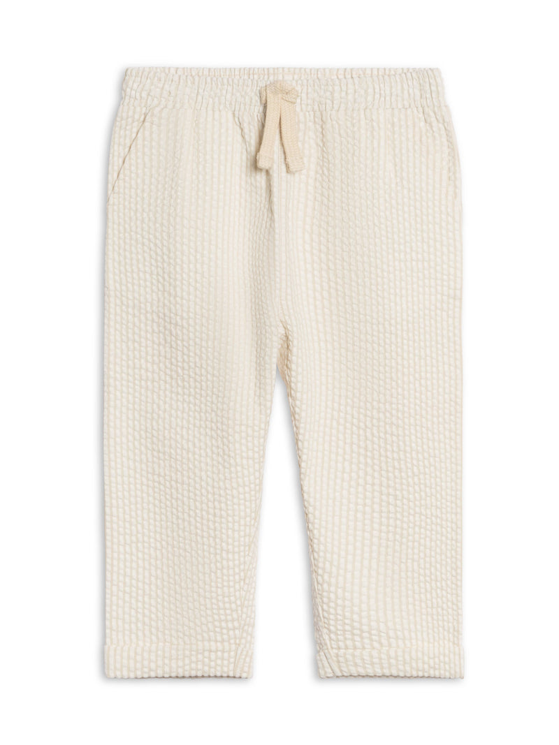 Organic Striped Cotton Seersucker Pant