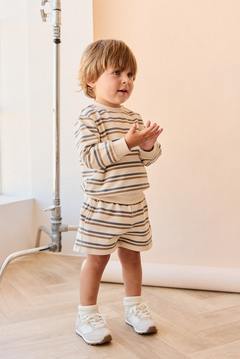 Organic Cotton Jalen Jumper — North Sea Stripe