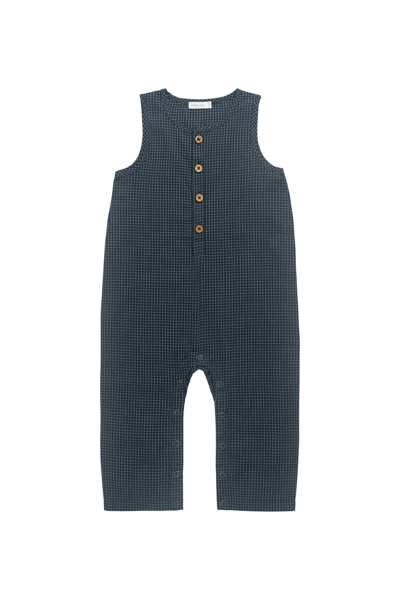 Organic Cotton Jumpsuit — Forest Grid