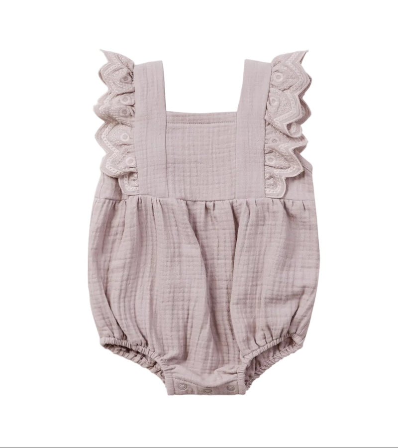 Lavender Cotton Romper – Pre-Loved