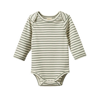 Stripes Cotton Long Sleeve Bodysuit