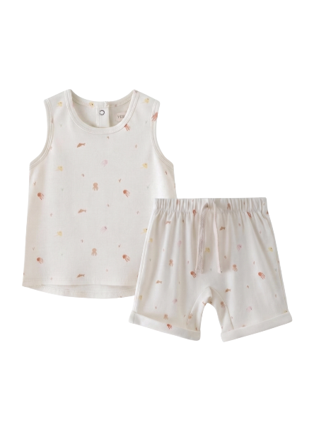 Sea Creatures — Top and Shorts Matching Set