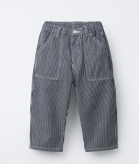 Vintage stripe baggy baby denim jeans, pre-loved