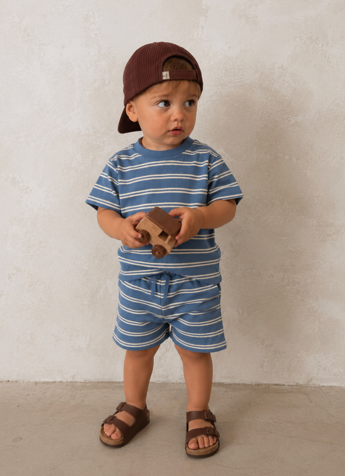 Coastal Stripe Baby Top & Shorts Set