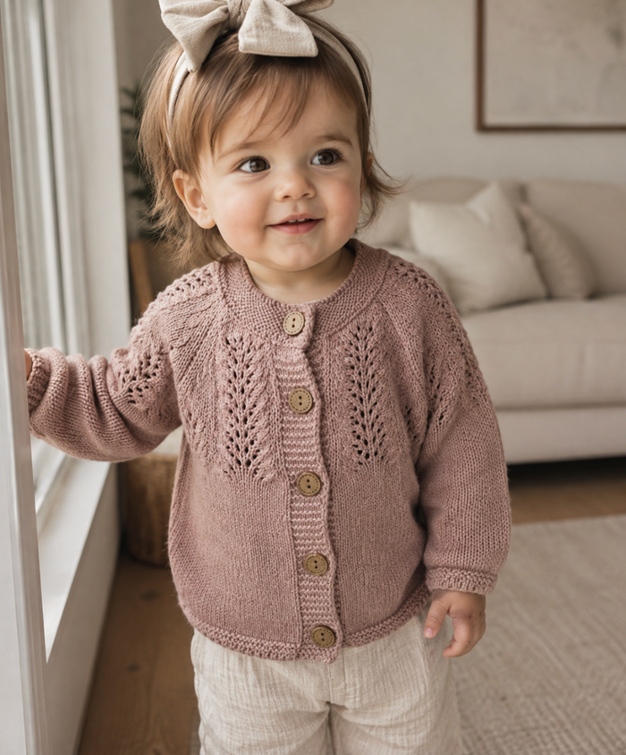 Cotton Knit Baby Cardigan