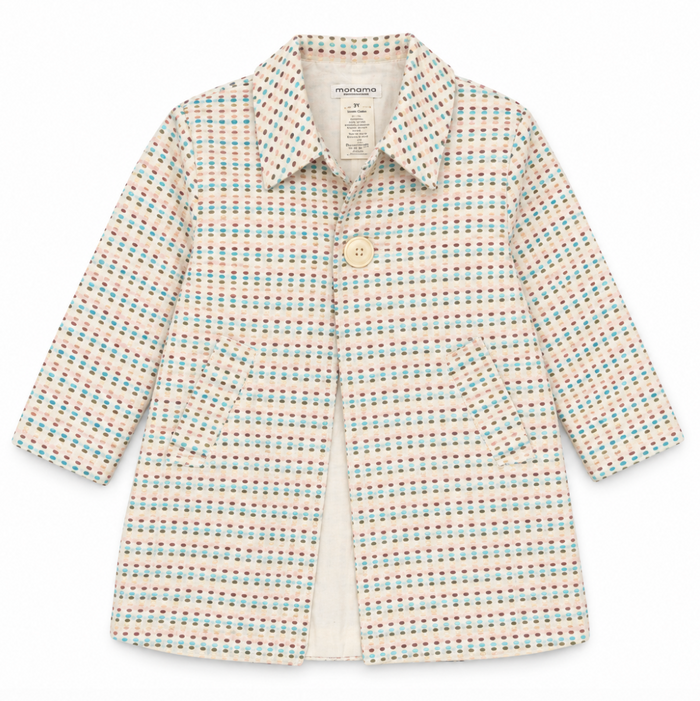 Vintage Manomia Paris Geometric A-Line Coat
