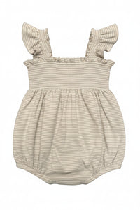 Smocked Ruffle Sleeve Romper