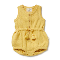 Sunny Sorbet Organic Knitted Tie Bodysuit — 3 to 6 Months