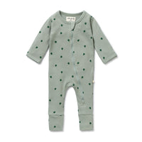 Organic Waffle Zipsuit