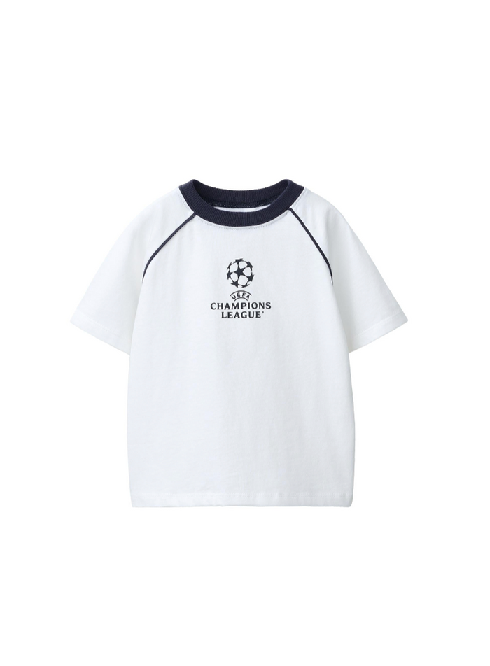 White soccer print baby t-shirt, pre-loved