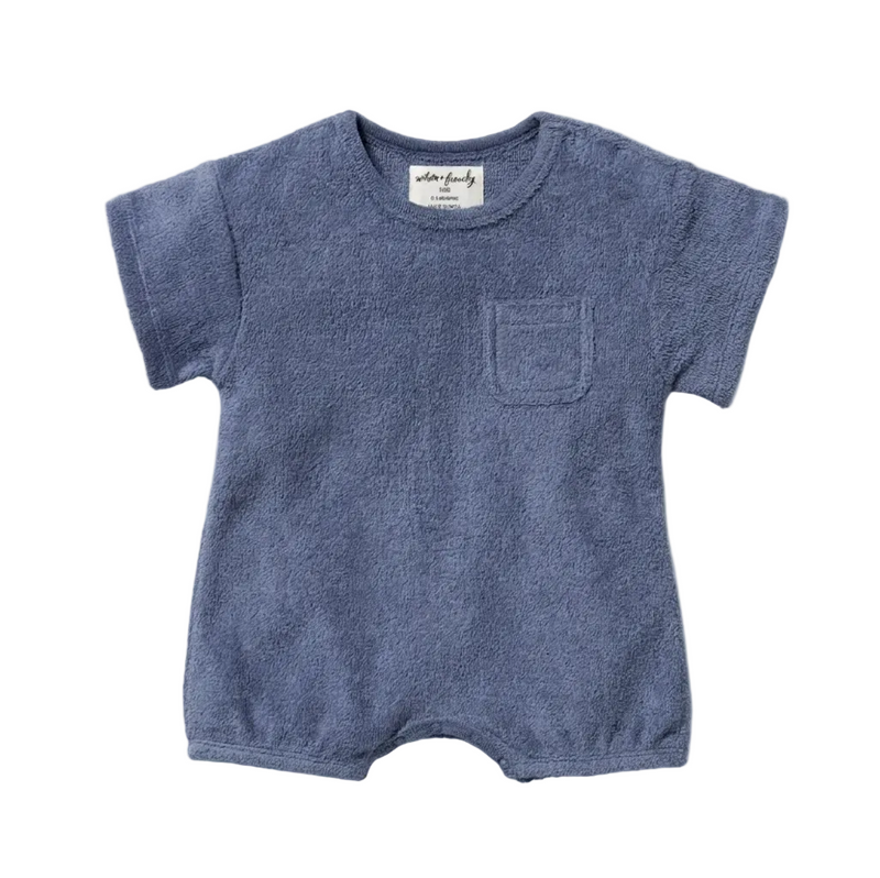 Deep Blue Organic Terry Growsuit