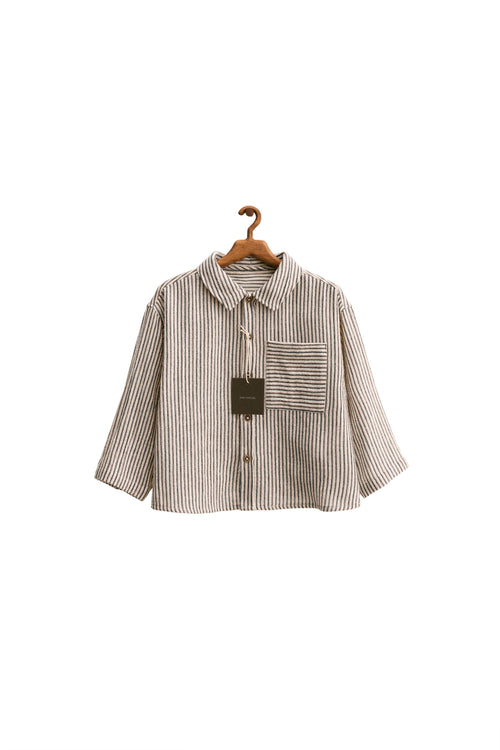 Timeless Striped Shirt – Ecru