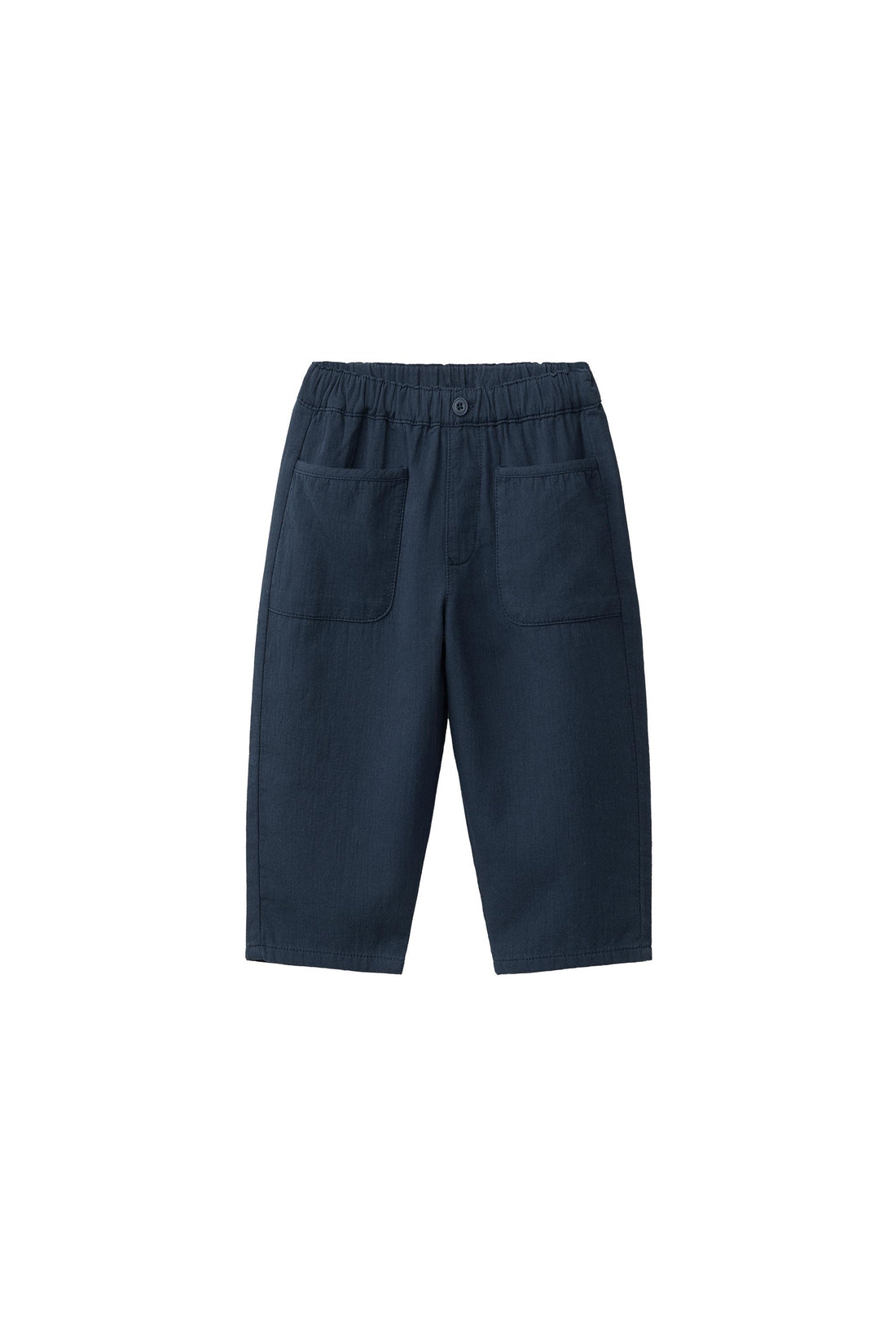 Straight Leg Pants with Pockets – Navy blue