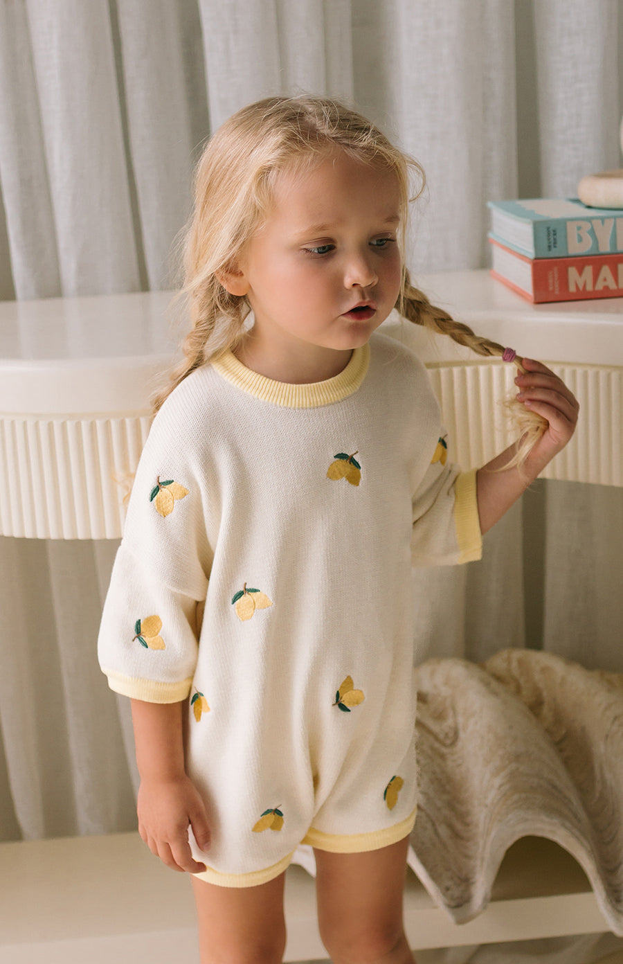 Limone Embroidery Romper