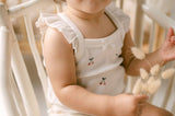 Cherry print ruffle baby top and shorts set – view 3