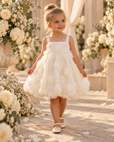 Lost In Roses Dress - White