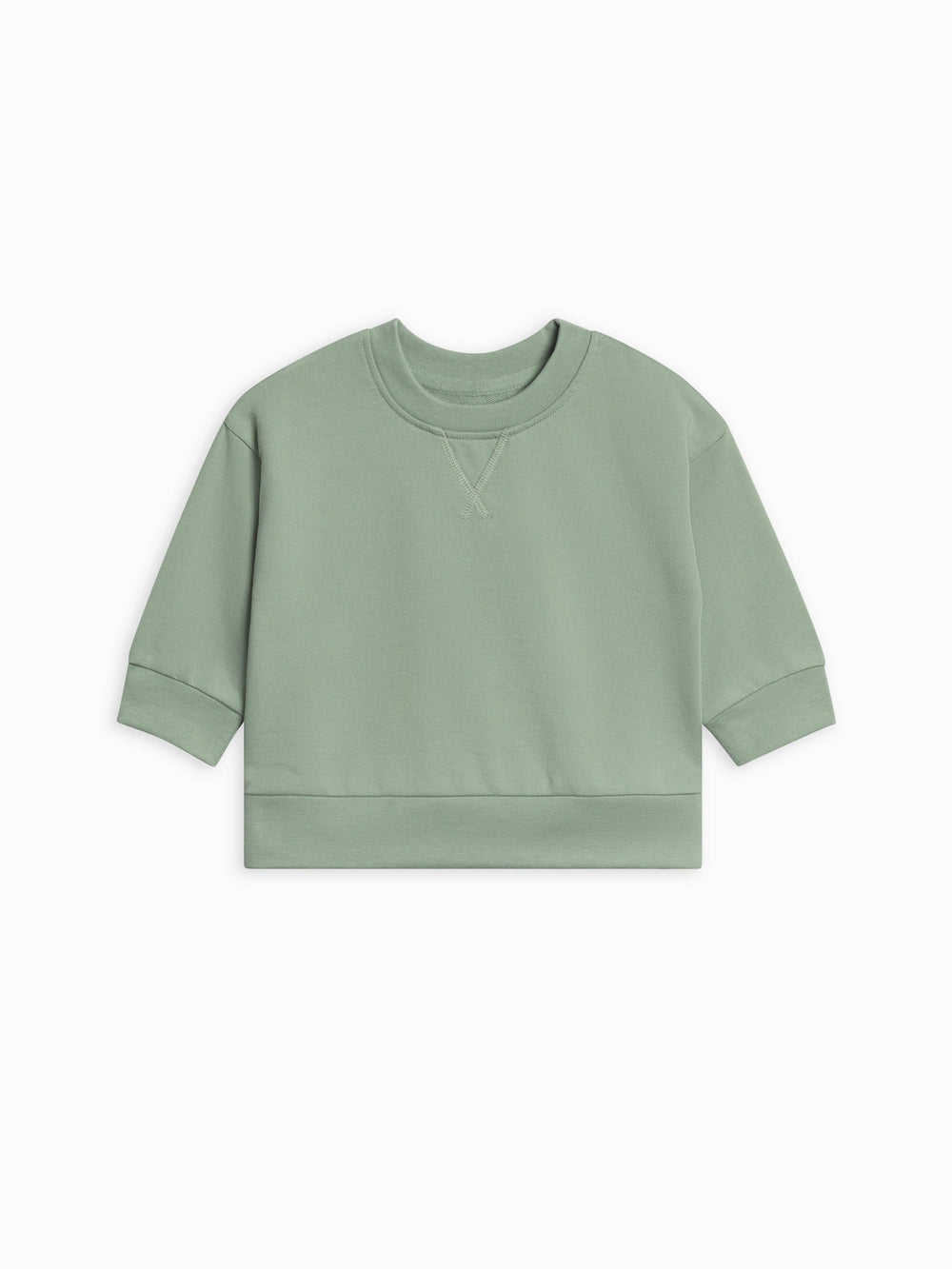 French Terry Relaxed Pullover Sweatshirt