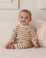 Spice stripe waffle baby jumpsuit (vendor placeholder photo)