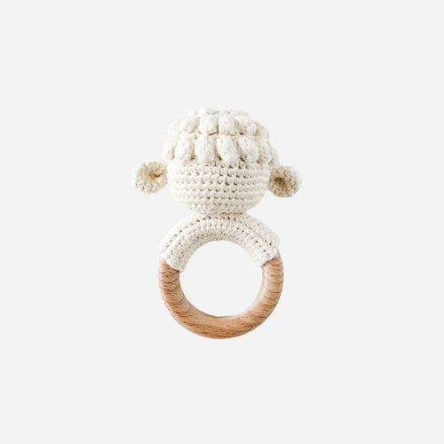 Teether Lamb Baby Newborn Rattle Gift Toy Sheep Farm