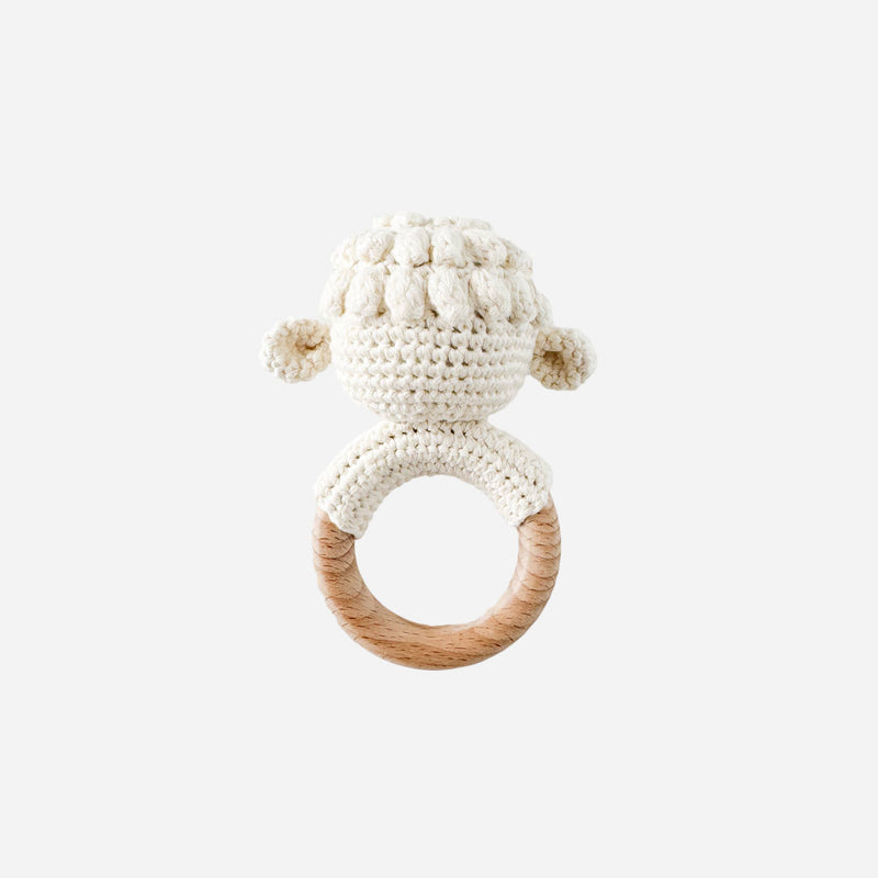 Teether Lamb Baby Newborn Rattle Gift Toy Sheep Farm