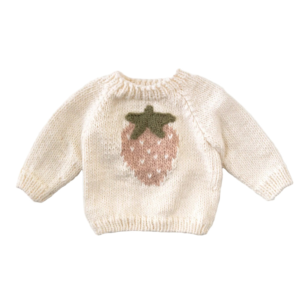 Strawberry Pullover Sweater Baby Kids Clothing Winter Fruit — Honey & Stitch baby & toddler clothing