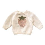Strawberry Pullover Sweater Baby Kids Clothing Winter Fruit — Honey & Stitch baby & toddler clothing