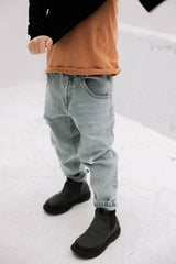 Light Blue Straight-Leg Kids Jeans (vendor placeholder photo)