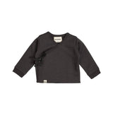 Wool Fleece Cardigan — Storm — Honey & Stitch baby & toddler clothing