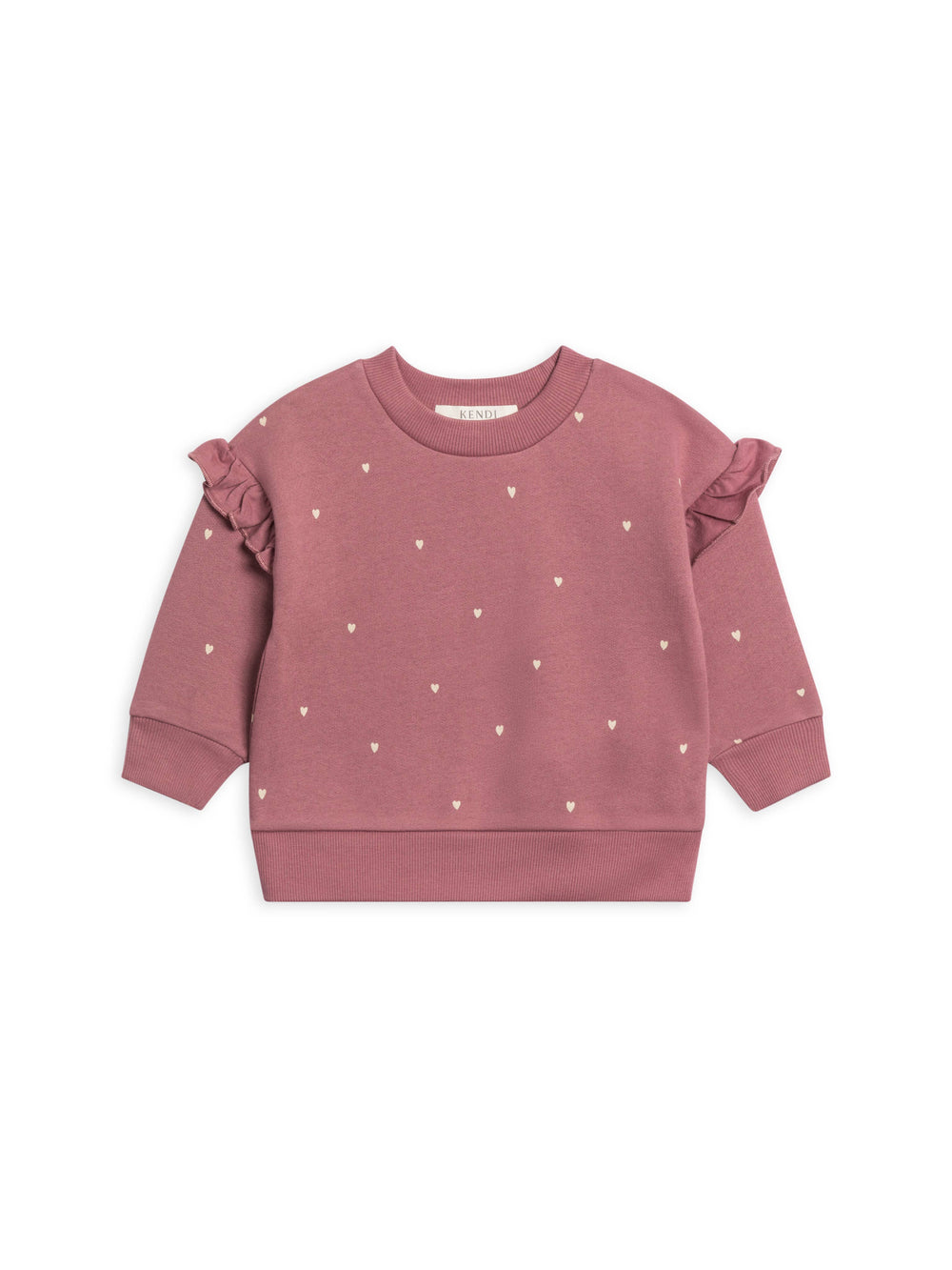 Fleece Ruffle Sleeve Pullover Sweatshirt — Honey & Stitch baby & toddler clothing