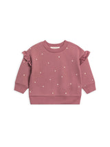 Fleece Ruffle Sleeve Pullover Sweatshirt — Honey & Stitch baby & toddler clothing
