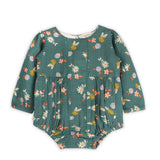 Bora Floral Baby Romper (Organic Muslin) — Honey & Stitch baby & toddler clothing