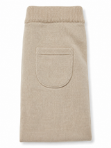 Organic Cotton Knit Baby Pants with pocket -  Oat Heather